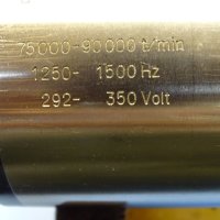 Високооборотен шпиндел за шлайф SFJ FISCHER MFN890 grinding spindle 75000-90000 min-1, снимка 3 - Резервни части за машини - 43986210