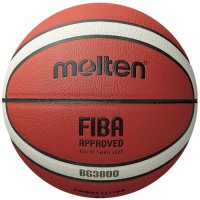 Баскетболна топка Molten B7G3800, FIBA Approved, Кожена, Размер 7, снимка 1 - Баскетбол - 43884325