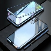 360 Стъклен магнитен кейс за Samsung Galaxy A71, Червен, снимка 10 - Калъфи, кейсове - 35523314