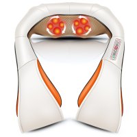 Шиацу 4D масажор за врат, гръб, плешки и рамене с функция затопляне, снимка 3 - Масажори - 43379976