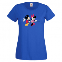 Дамска тениска Mickey & Minnie 6 Мини Маус,Микки Маус.Подарък,Изненада,, снимка 2 - Тениски - 36526252