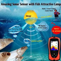 Сонар за риболов безжичен сонар Лъки с цветен LCD дисплей FF1108-1CW, снимка 5 - Такъми - 37005829