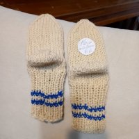 Ръчно плетени детски чорапи от вълна, ходило 16 см., снимка 1 - Чорапи - 39831178