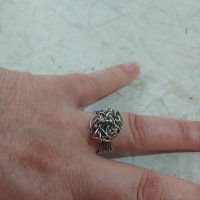 Дамски сребърен пръстен. , снимка 1 - Пръстени - 33542901