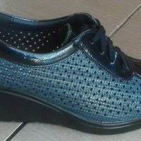 Обувки на платформа с перфорация, код 502/ББ2/30, снимка 7 - Дамски ежедневни обувки - 28352654