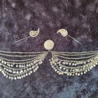Сребърна Трепка Възрожденски Прочелник накит носия пафта, снимка 1 - Антикварни и старинни предмети - 43171809