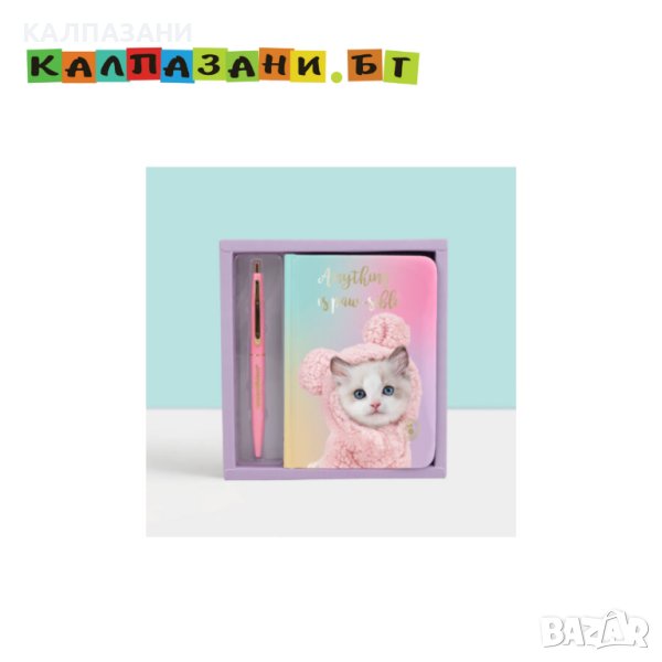 A6 Тефтерче с химикал в кутия, Котето Мауси, 120 страници 6478, снимка 1