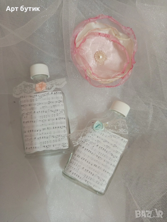 Мини бутилки с ракия  за подарък на гости, модел Менделсон, снимка 1