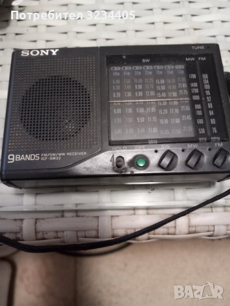 продавам портативен радио приемник sony, снимка 1
