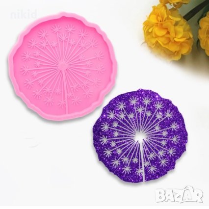 Глухарче грамадно силиконов молд форма декор украса фондан шоколад гипс торта смола, снимка 1