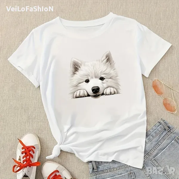 Нова детска тениска Cute Dog в бял цвят , снимка 1