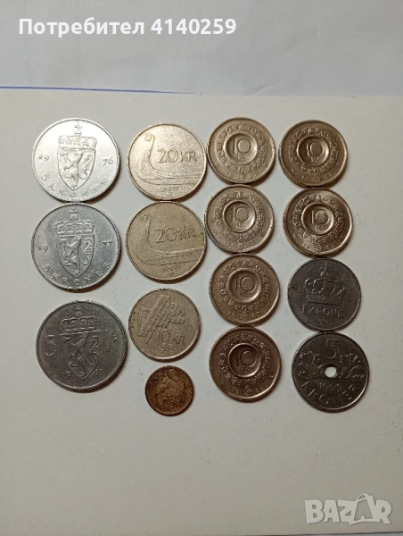 Норвегия монети лот 10 крони 1995 г 20 крони 1995 г , снимка 1