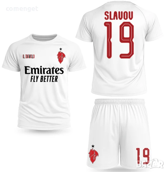 DRI-FIT екипи /тениска и шорти/ AC MILAN / МИЛАН с ИМЕ и НОМЕР по избор!, снимка 1