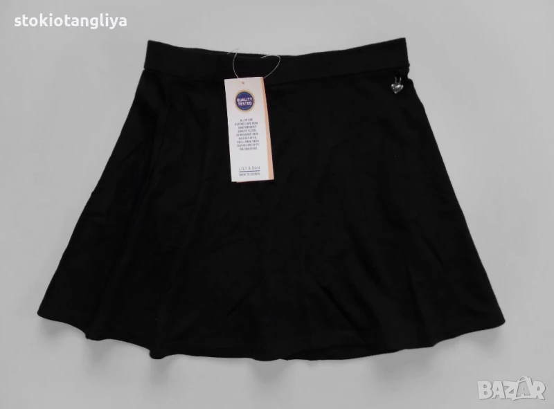 Черна детска пола, размер 3-4г/104 см, снимка 1