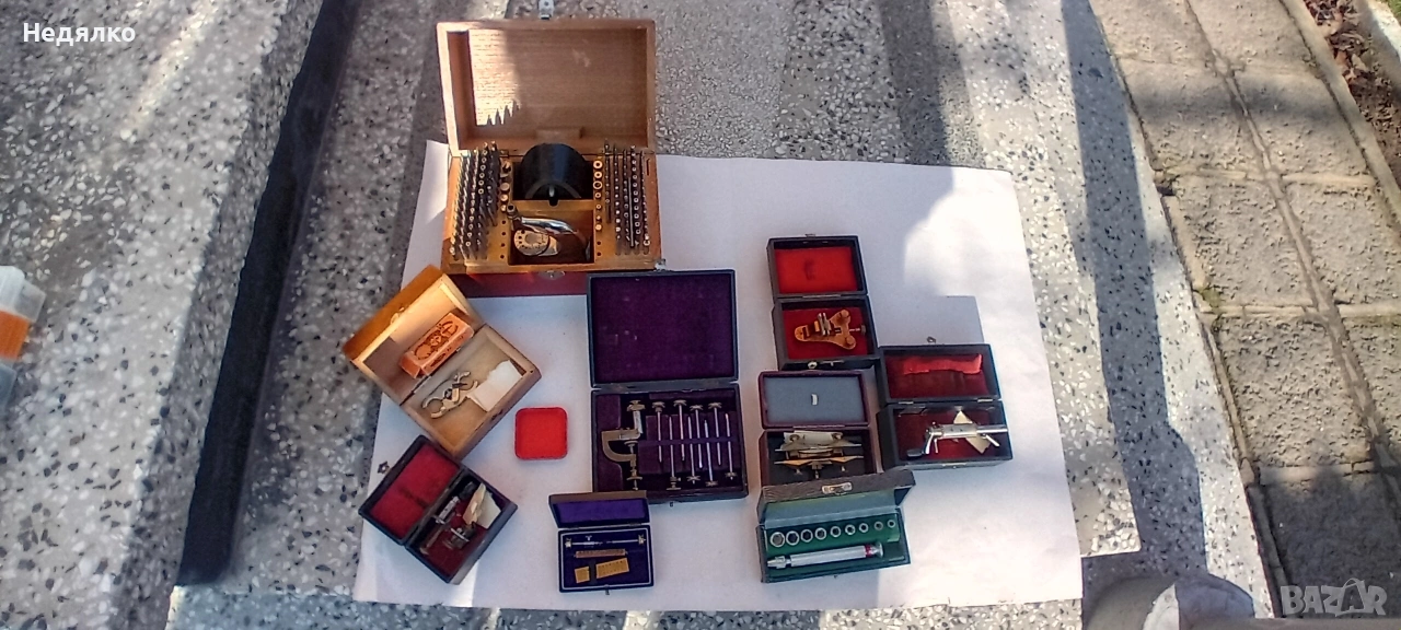 Колекция винтидж швейцарски,немски часовникарски инструменти , снимка 1