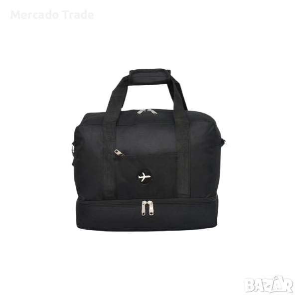 Чанта за ръчен багаж Mercado Trade, 2854, Текстил, Черен, снимка 1