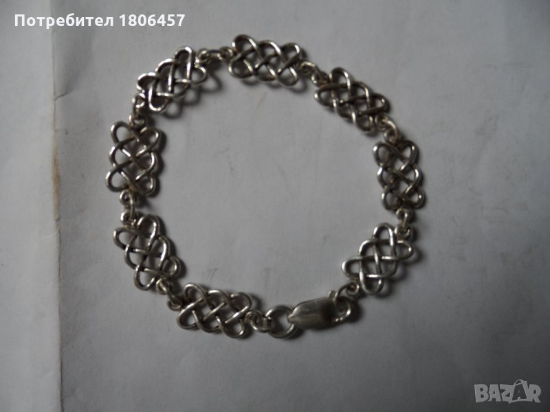 сребърна гривна - 1, снимка 1