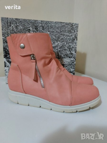 Дамски розови боти, снимка 1