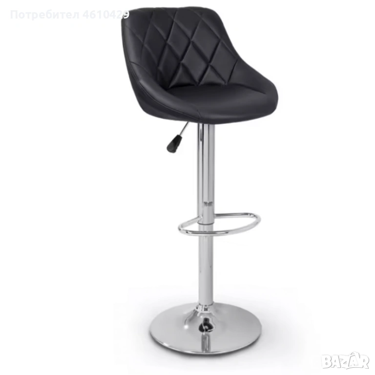 Бар стол с регулируема височина и въртяща функция – комфорт и стил за дома и заведения, снимка 1