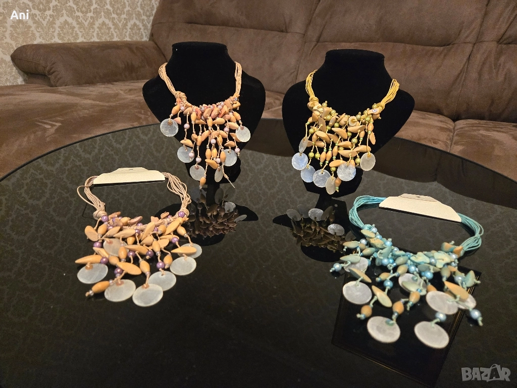 Уникални гердани РЪЧНА ИЗРАБОТКА със седеф, снимка 1