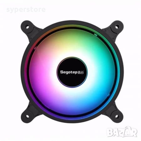 Вентилатор за компютър 120 x 120 x 25 мм Segotep GX-12S 120мм RGB подсветка, снимка 1