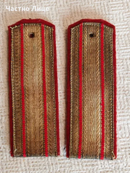 Стари Български Офицерски Военни Пагони 1 чифт, снимка 1