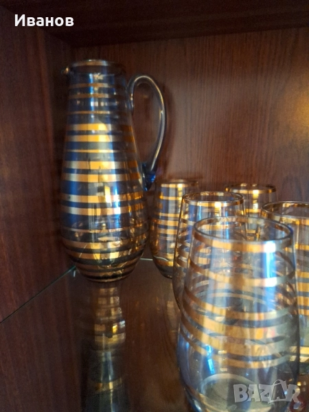 Продавам ретро винтидж сервиз за бира, вино или безалкохолни напитки , снимка 1