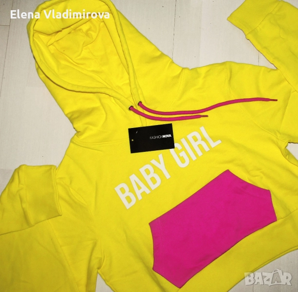 Дамски Суичър С Качулка - Бранд FASHION NOVA, снимка 1