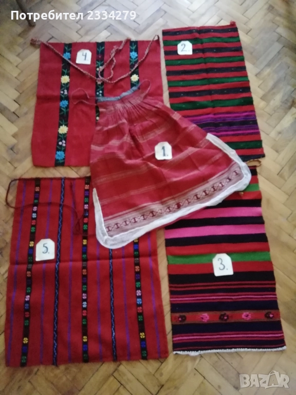 Стари автентични престилки, ръчно изработени в различни години и краища. , снимка 1