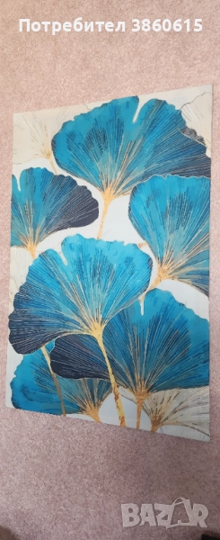 Leafs - Луксозна светеща картина , снимка 1