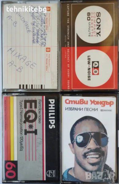 ⭐⭐⭐ 4 касетки ⭐⭐⭐ Стиви Уондър (оригинал от 1984 г.), TDK, SONY, PHILIPS, снимка 1