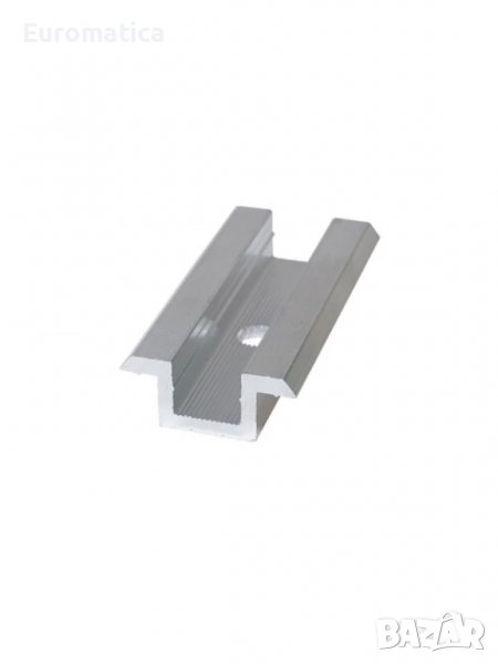 Алуминиева средна скоба за закрепване на фотоволтаични панели, снимка 1