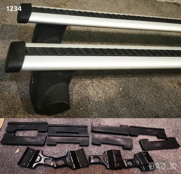 Алуминиев багажник напречни греди с THULE сет за TOYOTA COROLLA 00-06, снимка 1