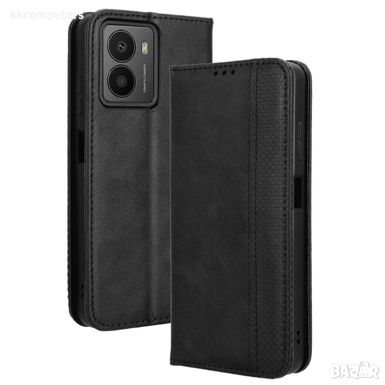 HMD Fusion 5G Retro Texture Wallet Калъф и Протектор, снимка 1