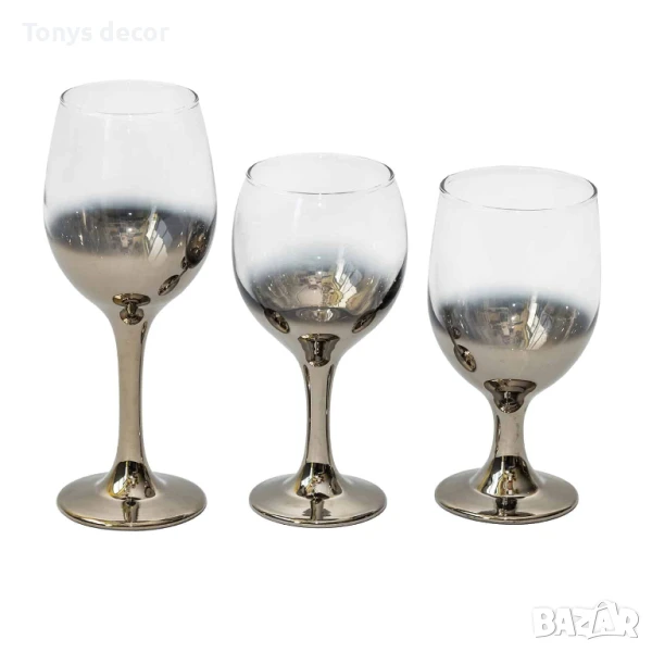 Стъклена чаша с омбре ефект, 3 модела, НОВИ, снимка 1