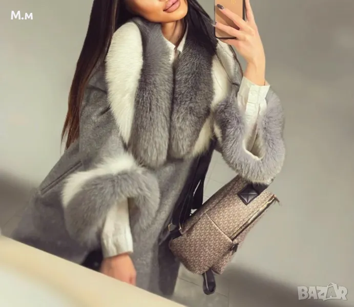 Дамско зимно палто - естествен косъм - Alpaca, снимка 1