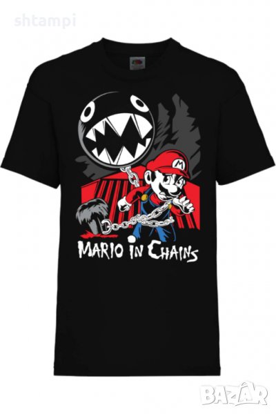 Детска тениска Nintendo Mario in Chains Игра,Гейм,Геймър,Подарък,Изненада,Повод,Празник,Събитие., снимка 1