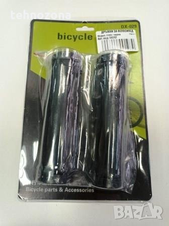 Велосипедни ръкохватки - грипове, Bicycle grip DX-029 черни с двустранни lock-on пръстени, снимка 1