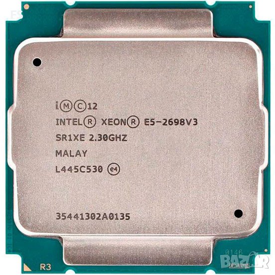 2бр. 16 ядрен(32 нишков) Intel Xeon-E5 2698 V3 SR1XE 2,3-3,6 Ghz, снимка 1