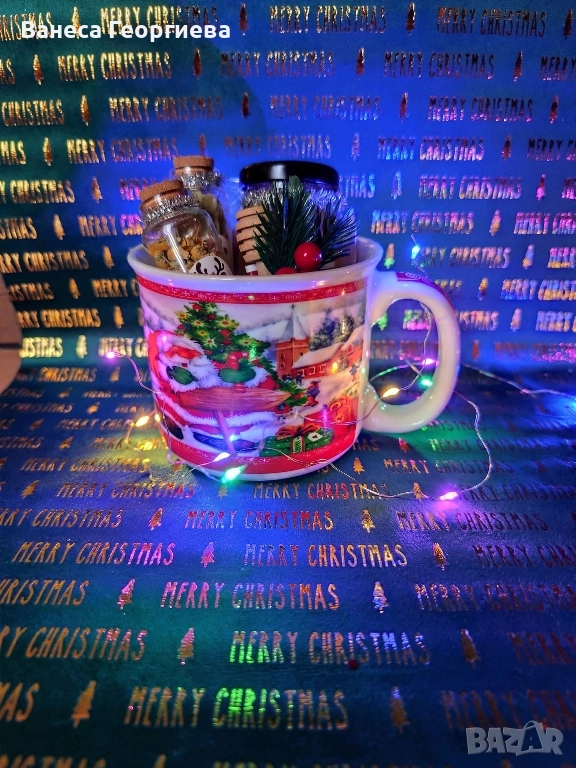 Коледен подарък чаша - за любителите на чая , снимка 1