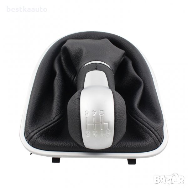 Кожена топка скоростен лост с маншон Seat Leon 2 Toledo 3 Altea 6 скорости, снимка 1