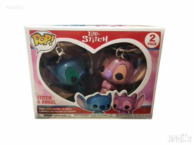 Фигурки Стич, Тип Ключодържател, Пластмасов, Комплект 2 броя, снимка 1