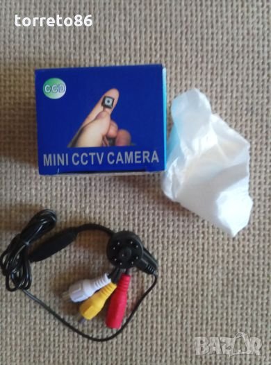 Продавам камера за скрит монтаж CCTV analog с бяла подсветка+подарък, снимка 1