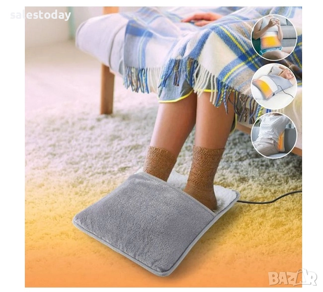 Нагряваща възглавница за крака, калъф за крака с подгрев, USB, снимка 1