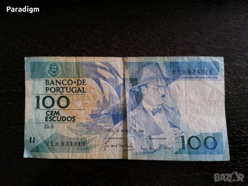 Банкнота - Португалия - 100 ескудос | 1988г., снимка 1