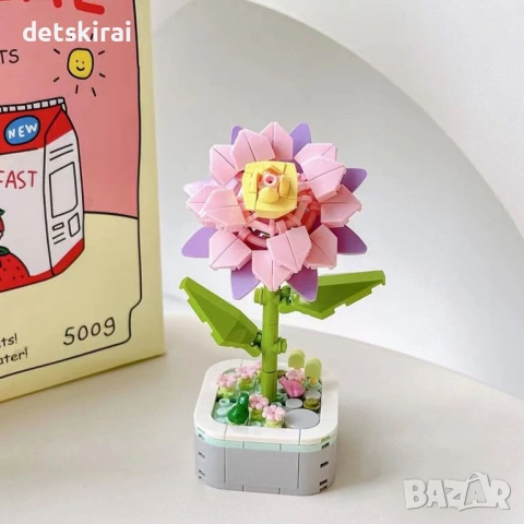 Конструктор цвете - 118части - 2 модела, снимка 5 - Конструктори - 53473085