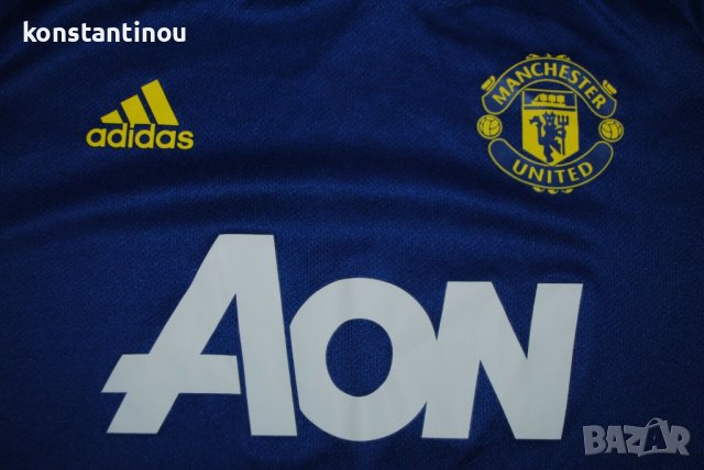 оригинална тениска adidas / Manchester United AON / Blue , снимка 3 - Футбол - 37251722