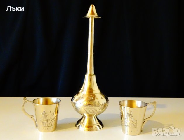 Бронзови чаши,оливерник,тамянник Тадж Махал. , снимка 12 - Антикварни и старинни предмети - 27647093