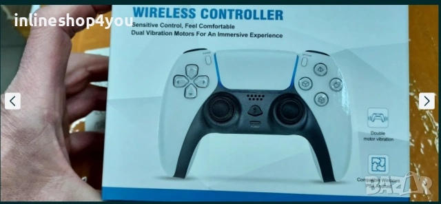 Нов ! Съвместим !! Безж. Смарт Джойстик Контролер за PS5, снимка 6 - Други - 53089523