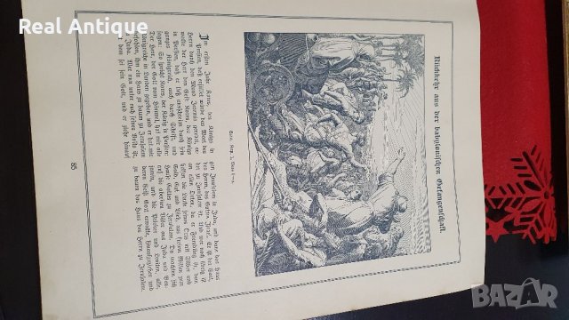 Прекрасна антикварна немска картинна библия , снимка 10 - Антикварни и старинни предмети - 39105262